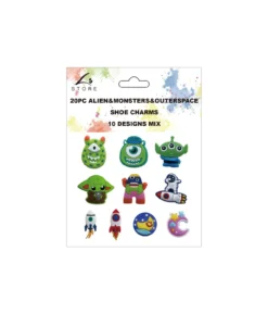 Alien & Space Shoe Charms 20pc