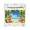 Aloha Summer Beach Backdrop with Grommet 100x150cm