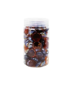 Amber Glass Gems 500g 17-19mm
