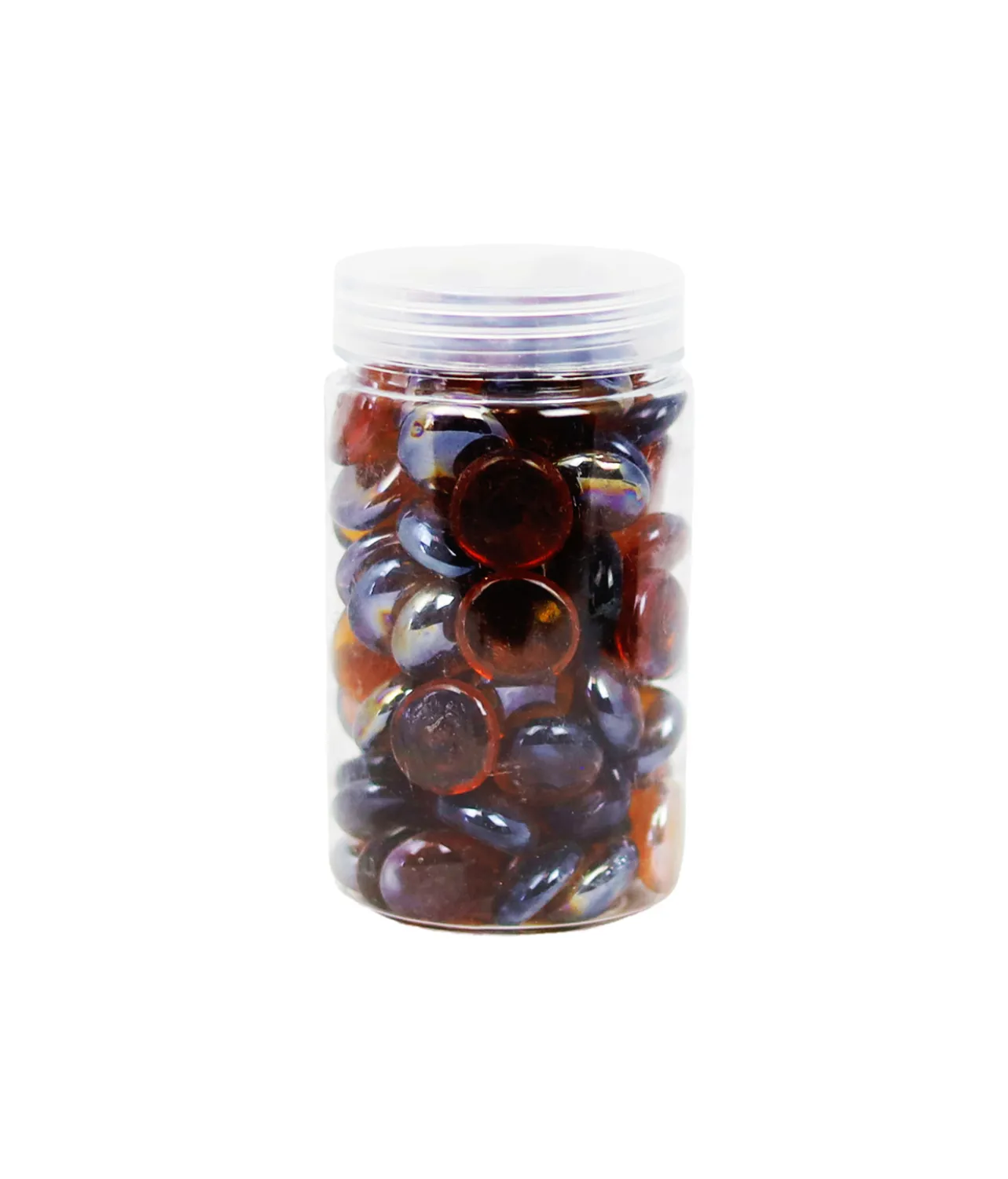 Amber Glass Gems 500g 17-19mm