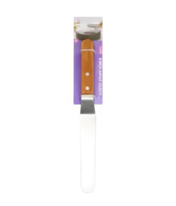 Angle Cake Spatula With Wooden Handle 8in