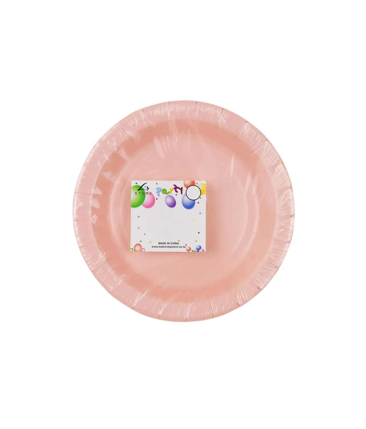 Baby Pink Paper Plates 100pk 9in