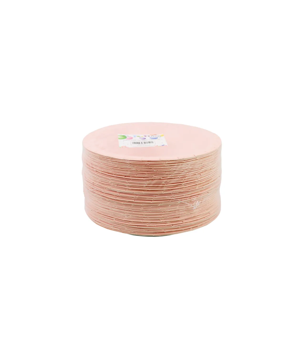 Baby Pink Paper Plates 100pk 7in