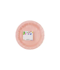 Baby Pink Paper Plates 100pk 7in
