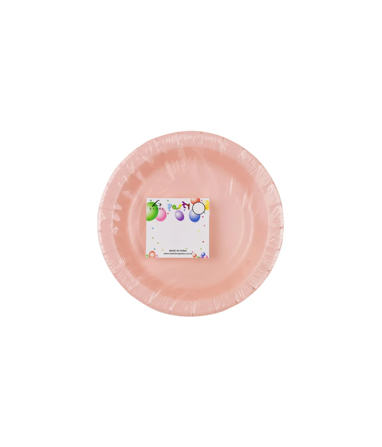 Baby Pink Paper Plates 100pk 7in