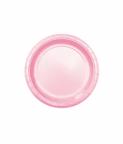 Baby Pink Paper Plates 12x9in