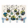 Batman Spiral Swirls Hanging Decorations 12pc