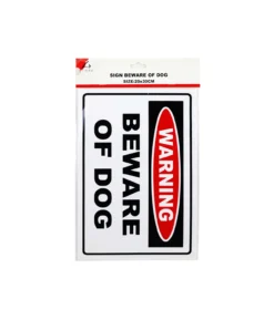 Beware of Dog Sign 9x20cm