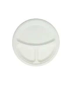 Biodegradable 3 Compartment Plate 10in 25pc
