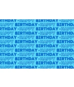 Birthday Wrapping Paper Pink/Blue Assorted 70cm x 5m