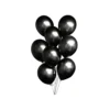Black Chrome Balloon 12in 8pk