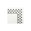 Black Dots Napkins 1py 100pc 30 x 30cm