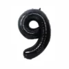 Black Foil Number Balloon 9