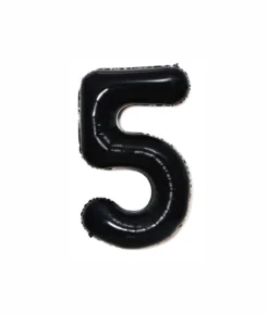 Black Foil Number Balloon 5