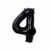 Black Foil Number Balloon 4