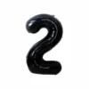 Black Foil Number Balloon 2