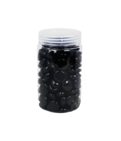 Black Glass Gems 500g 17-19mm