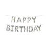 Black & Gold Confetti Happy Birthday Balloon Banner 16in