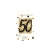 50 Black Gold Double-digit Candle 6.3cm