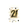 21 Black Gold Double-digit Candle 6.3cm