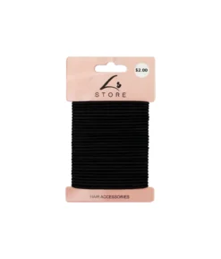 Black Hair Ties 30pk