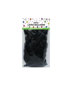 Black Latex Balloons 12inch 50pk