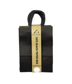 Black Paper Bag 12pc