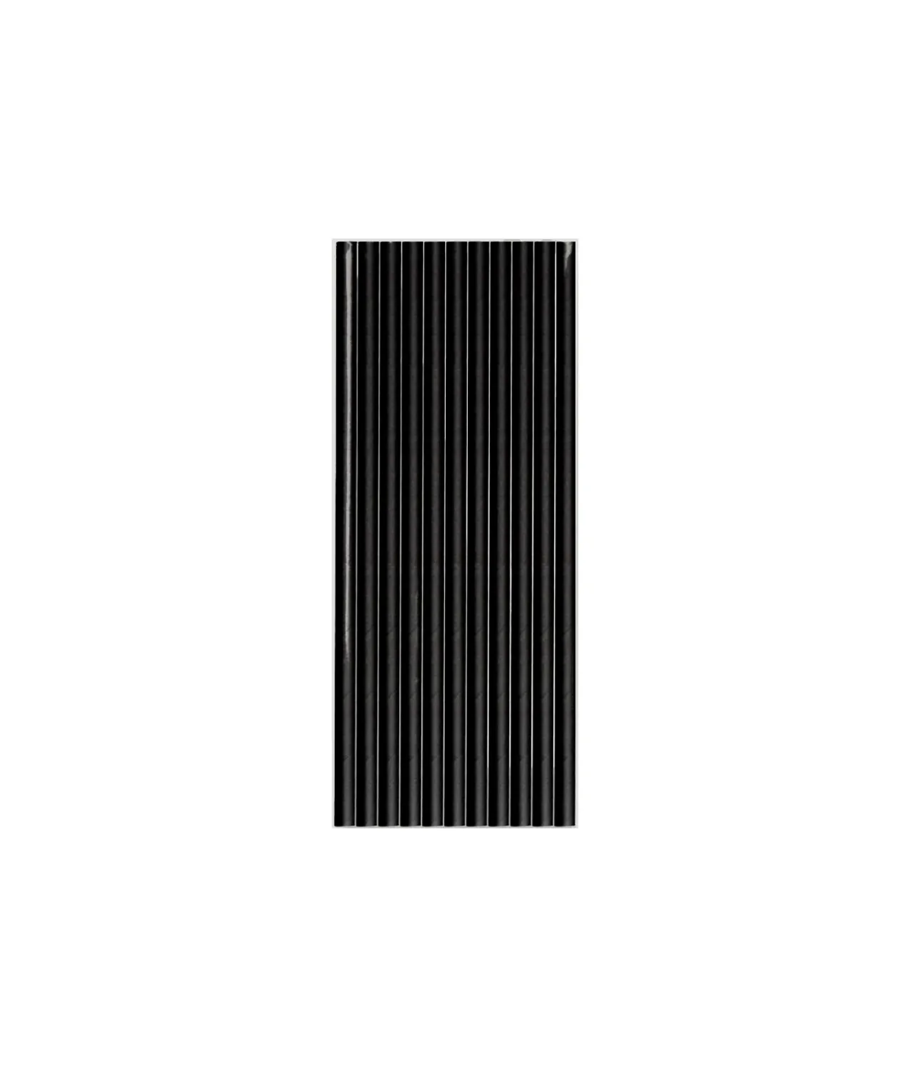 Black Paper Straws 25pk