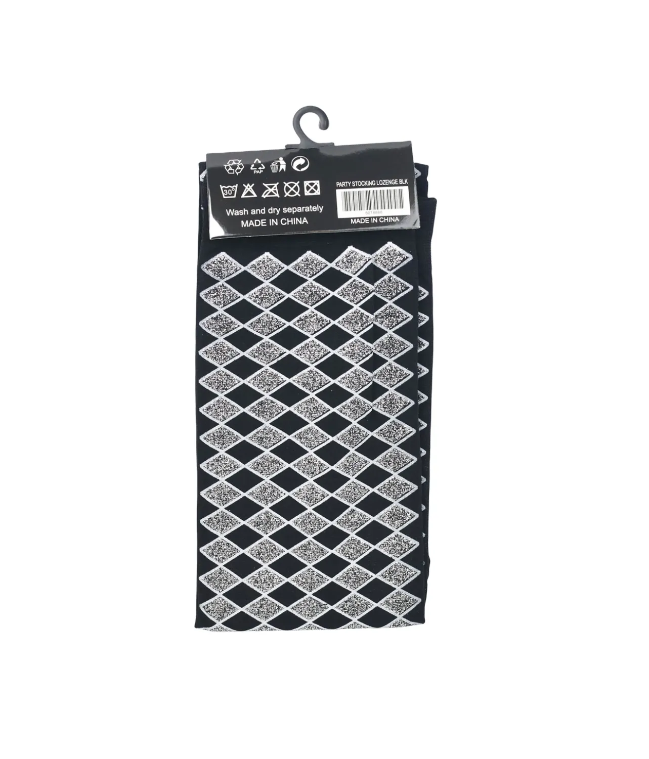 Black Party Stockings Diamond Patterns