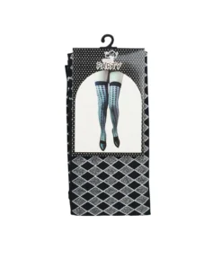Black Party Stockings Diamond Patterns