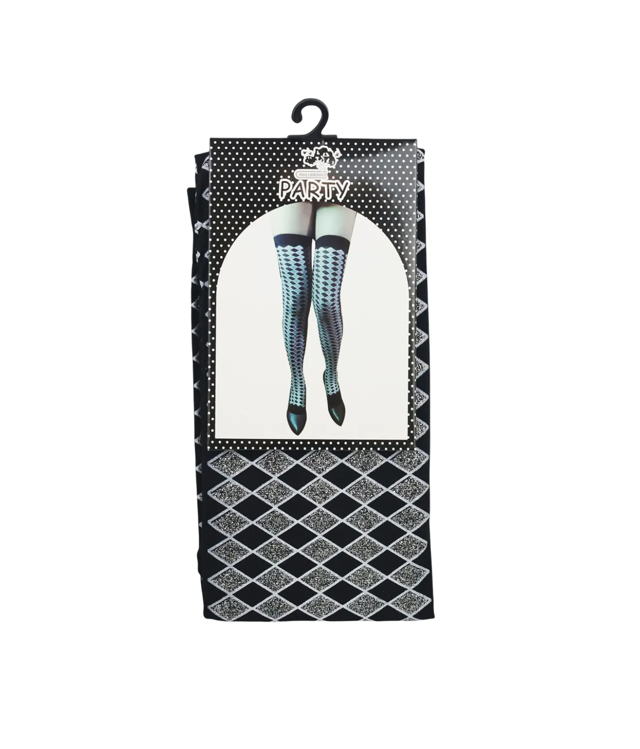Black Party Stockings Diamond Patterns