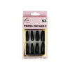 Black Press On Nails 24pc