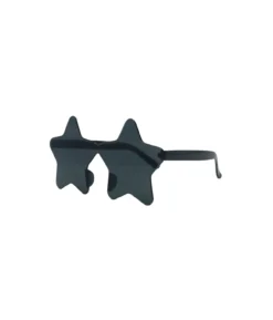 Black Solid Color Party Star Glasses