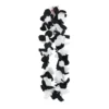 Black & White Mixed Color Flower Lei