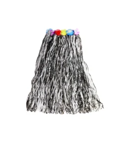Black & White Mix Long Hula Skirt 80cm