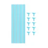 Blue Balloon Stick & Cup Set 12pk