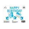 Blue Happy Birthday Balloons Assorted 28pc