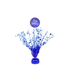 Blue Happy Birthday Table Centerpiece