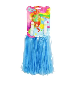 Blue Neon Pompoms