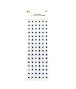 Blue Rhinestones Stickers 96pc