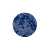 Blue Round Outdoor Reversible Mat 180cm