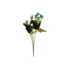 Blue & White Rose 20 Heads 33cm