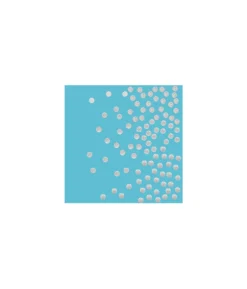 Blue With Silver Dots Small Napkins 20pc