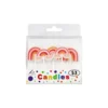 Boho Rainbow Candles 5pk