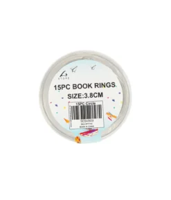 Book rings 15pc 3.8cm