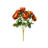 Bronze Peony Rose Bush 9 Head 40cm
