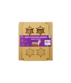 Brown 6 Holder Cupcake Box 2pk