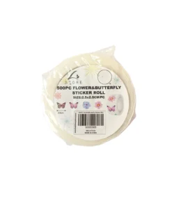 Butterfly Sticker Roll 2.5×2.5cm 500pc