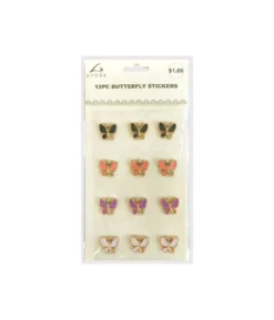 Butterfly Stickers 12pc
