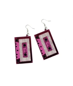 Casette Earrings 7.5x3cm